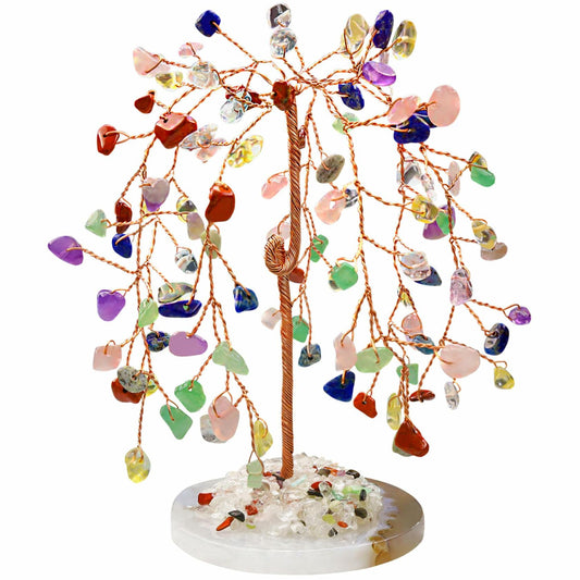 ZHIYUXI Amethyst Crystal Tree Purple Home Office Decor Lucky Gemstone