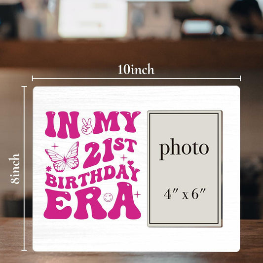 CIANMGD 21st Birthday Wood Picture Frame Polychrome 8x10 Inch