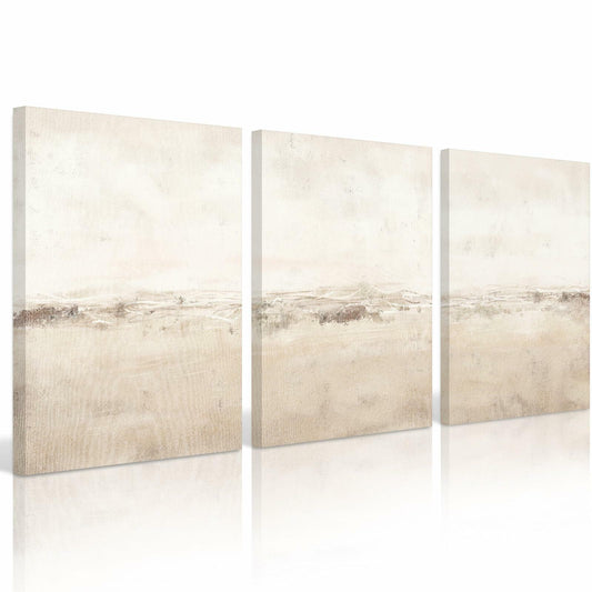 Baccone Mid Century Modern Wall Art Set of 3 Sage Green 12x16 Inch Canvas