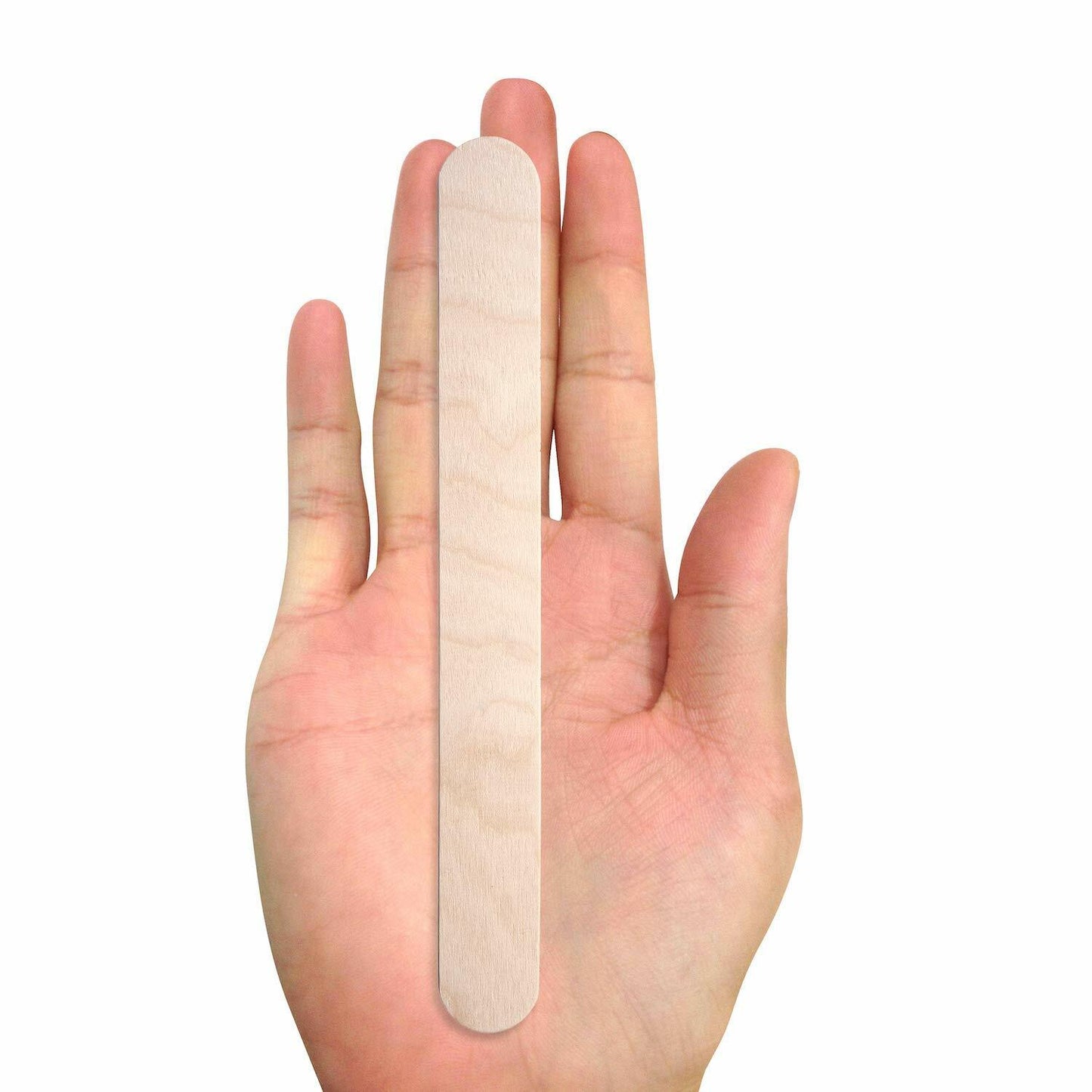 MIUPOO Large Wooden Wax Sticks 100 Pcs Body Hair Removal Waxing Spatula