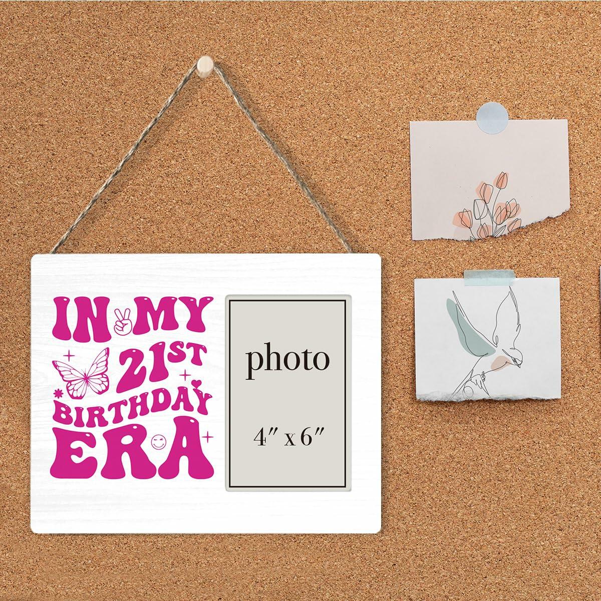 CIANMGD 21st Birthday Wood Picture Frame Polychrome 8x10 Inch