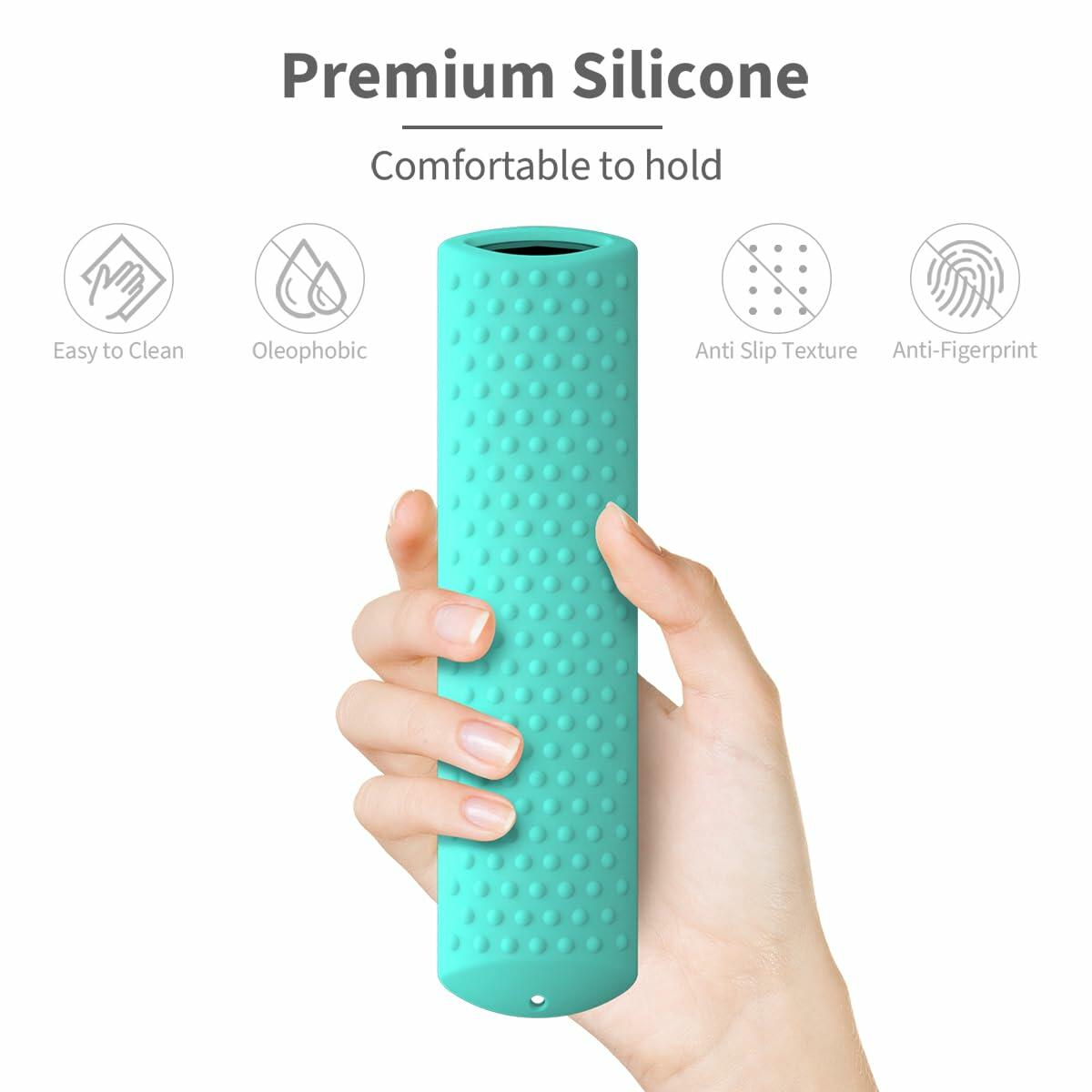 6.4" Silicone Case for Fire TV Stick 4K Max 2nd Gen 2023 Remote Mint Anti-Slip