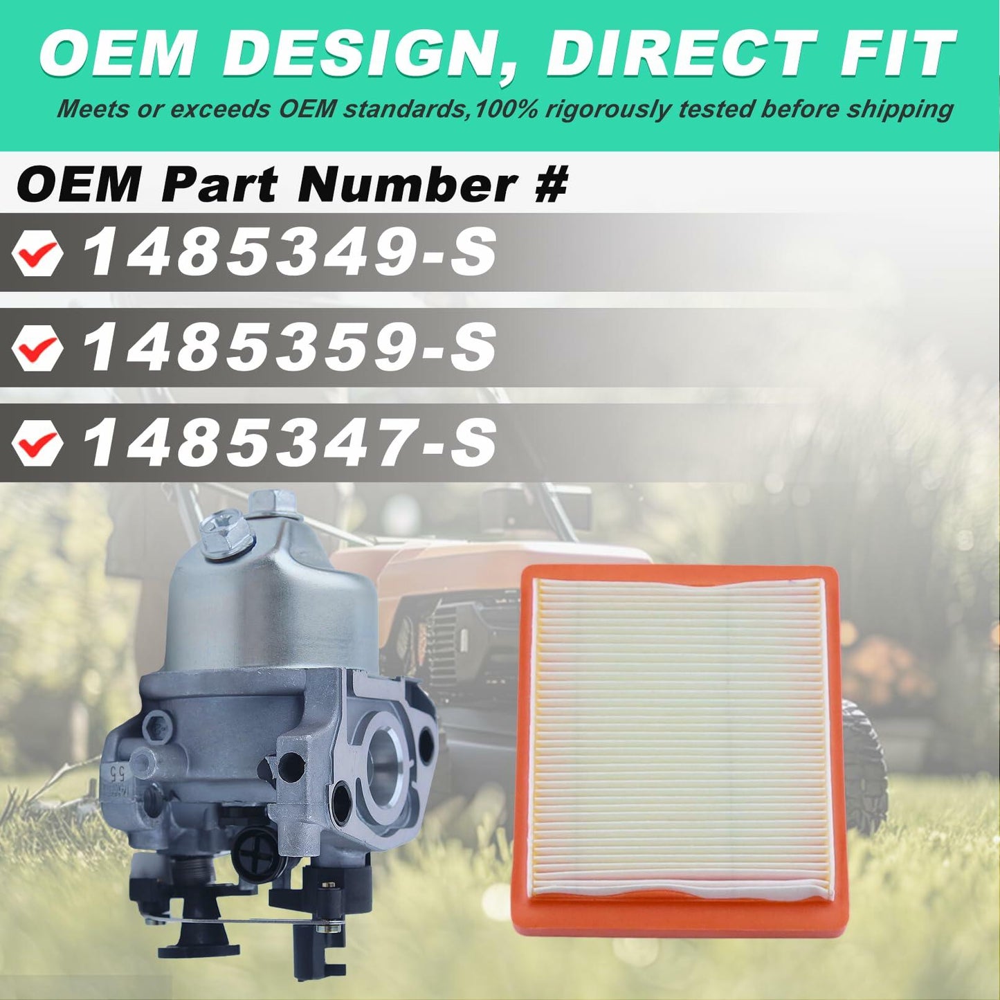 Carburetor for Kohler XT650 XT675 149cc Engine w/ 14 083 15-S Filter Replace