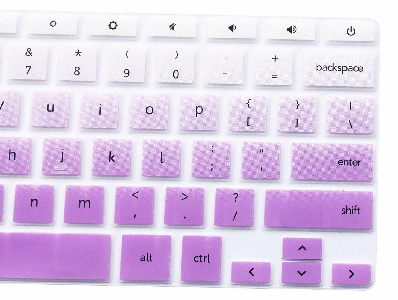 YYubao Keyboard Skin for Samsung Chromebook XE500C13 11.6" Silicone Purple