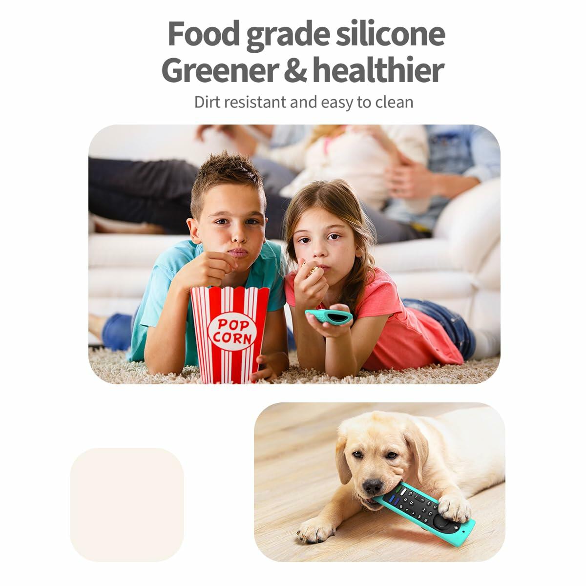 6.4" Silicone Case for Fire TV Stick 4K Max 2nd Gen 2023 Remote Mint Anti-Slip