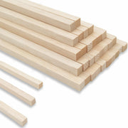 240PCS Wood Square Dowel Rods 1/8"x1/8"x12" Balsa Wood Sticks for Crafts
