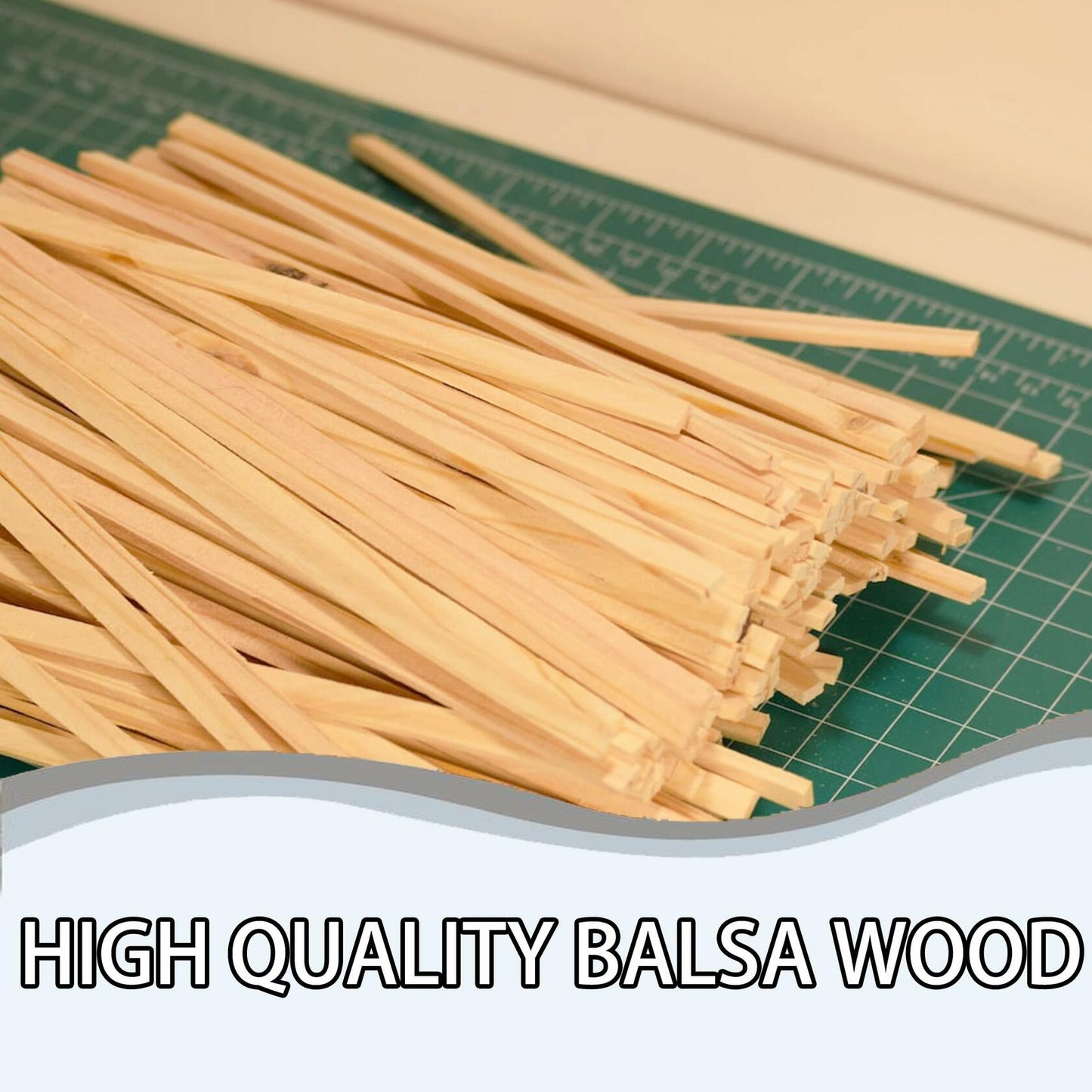 240PCS Wood Square Dowel Rods 1/8"x1/8"x12" Balsa Wood Sticks for Crafts