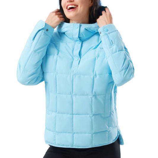 CAMELSPORTS Women's Lightweight Hooded Quilted Puffer Jacket Blue Size S
