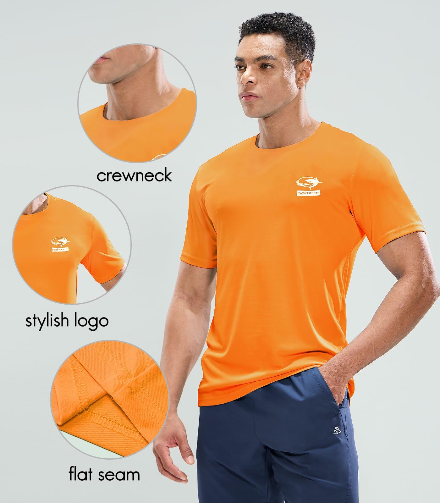 Haimont Quick Dry UPF 50+ Outdoor Workout T-Shirt Light Blue Size M