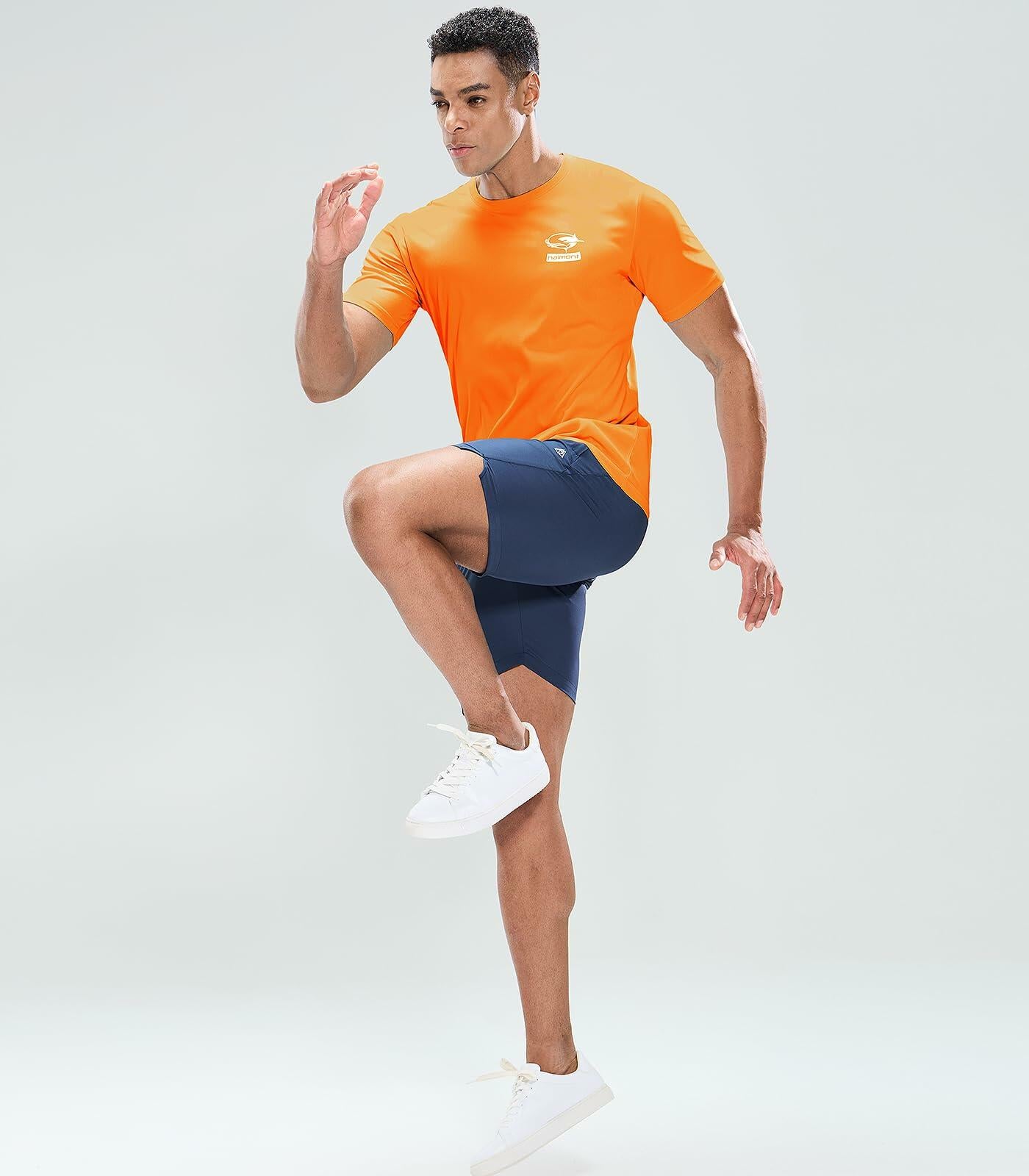 Haimont Quick Dry UPF 50+ Outdoor Workout T-Shirt Light Blue Size M