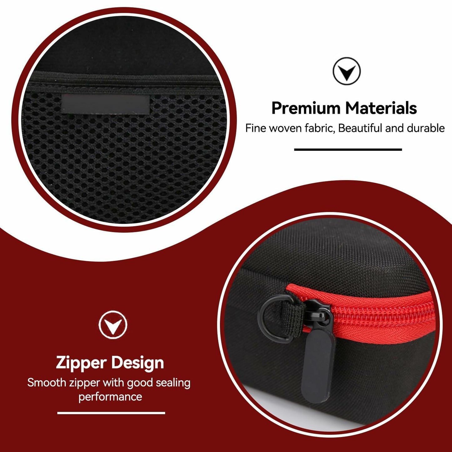 Cyrank Hard Tools Portable Storage Case EVA Hard Shell Bag 8.9x5.1x2.8in