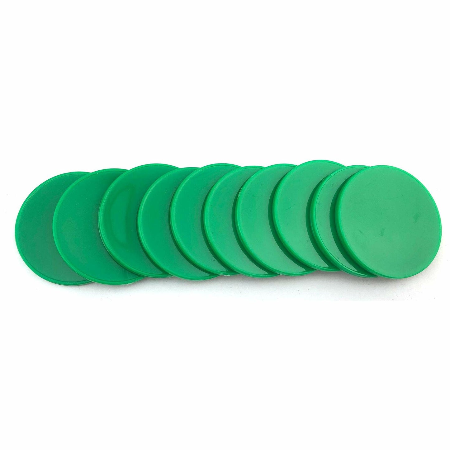Smartdealspro Poker Chips 1.5in Opaque Plastic Game Tokens 100 Count Green