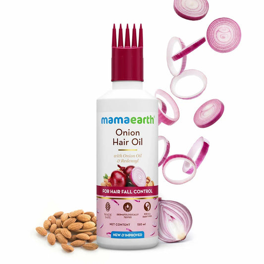 Mamaearth Onion Hair Oil Anti Hair Loss with Redensyl 150ml