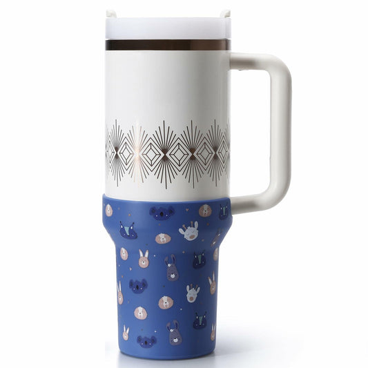 Uvafly Silicone Protector Sleeve Stanley Quencher 40oz Tumbler Halloween Purple