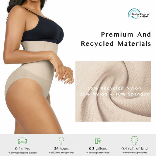 FeelinGirl Shapewear High Waisted Tummy Control Seamless Panties Size XL/XXL