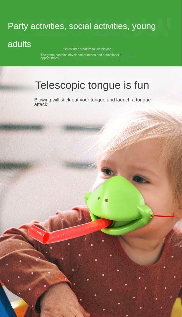 XSDY Frog Tongue Game Blowing Air Insect Cardboard Multiplayer Double Pack