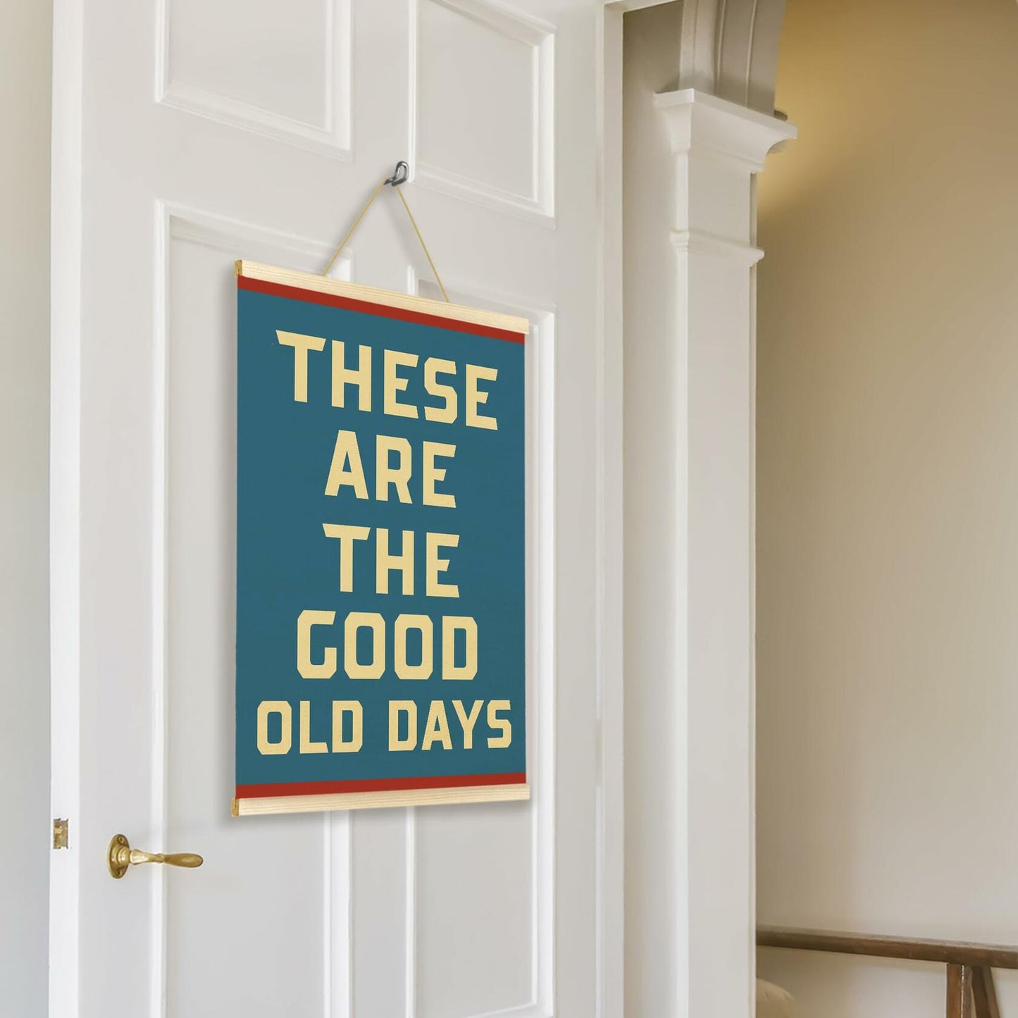 TAEDIN Inspirational Rustic Wall Art Poster Hanger Frame 12x16 Deep Blue