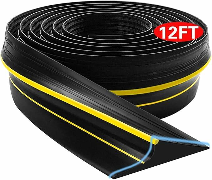 Jin&Bao Garage Door Bottom Seal Strip Weatherproof Rubber 12FT Length