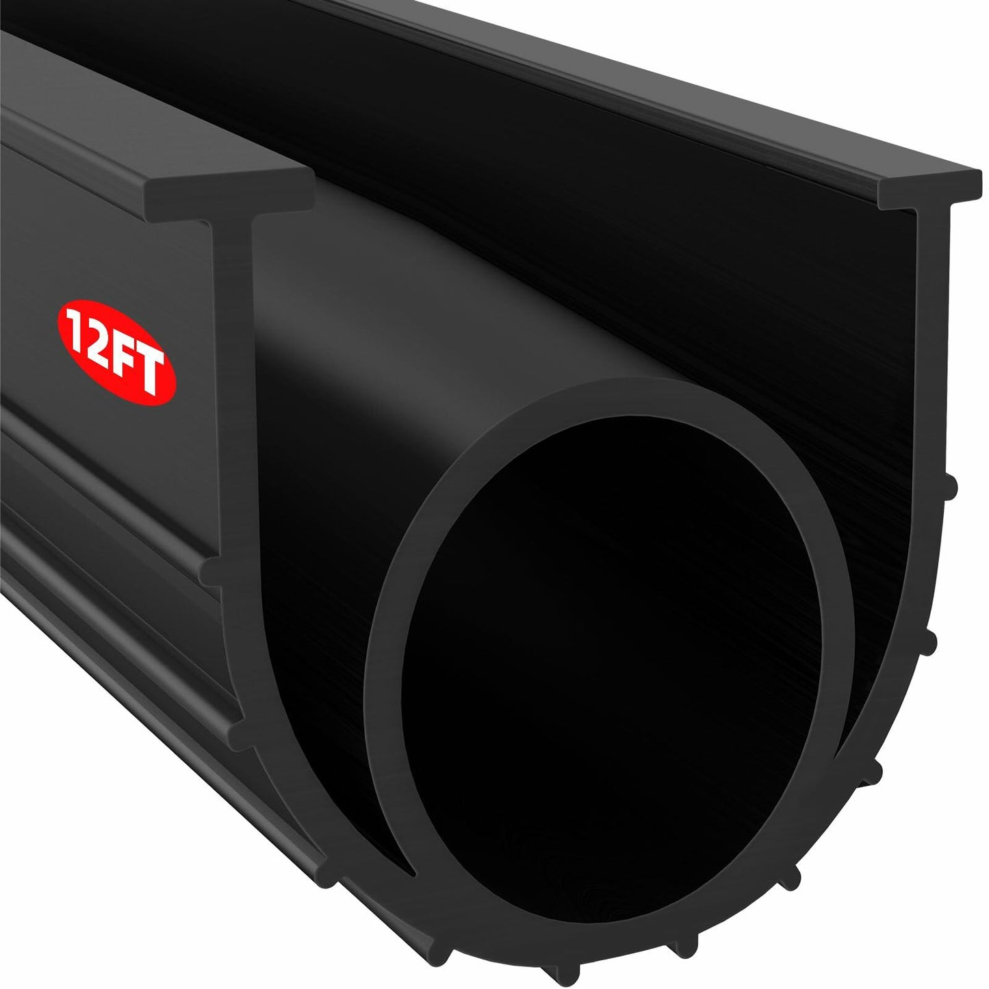 Jin&Bao Garage Door Bottom Seal Strip Weatherproof Rubber 12FT Length