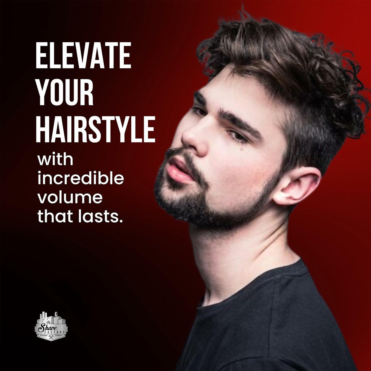 The Shave Factory Hair Styling Powder 20g Mattifying Volumizing 3 Pack Black