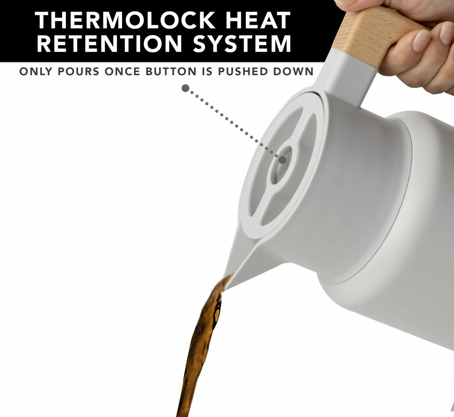 Hastings Collective Thermal Coffee Carafe 50oz Stainless Steel Gray