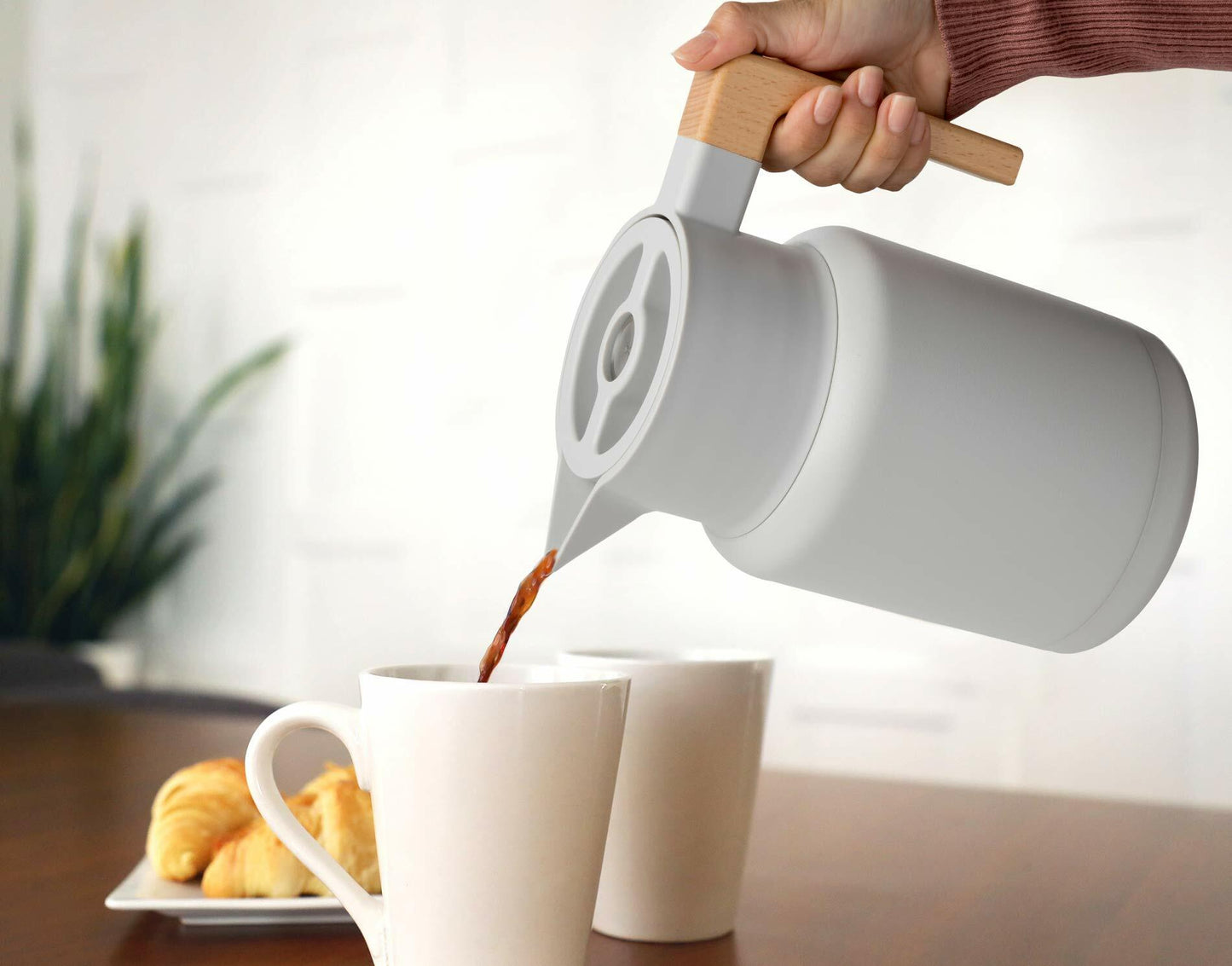 Hastings Collective Thermal Coffee Carafe 50oz Stainless Steel Gray