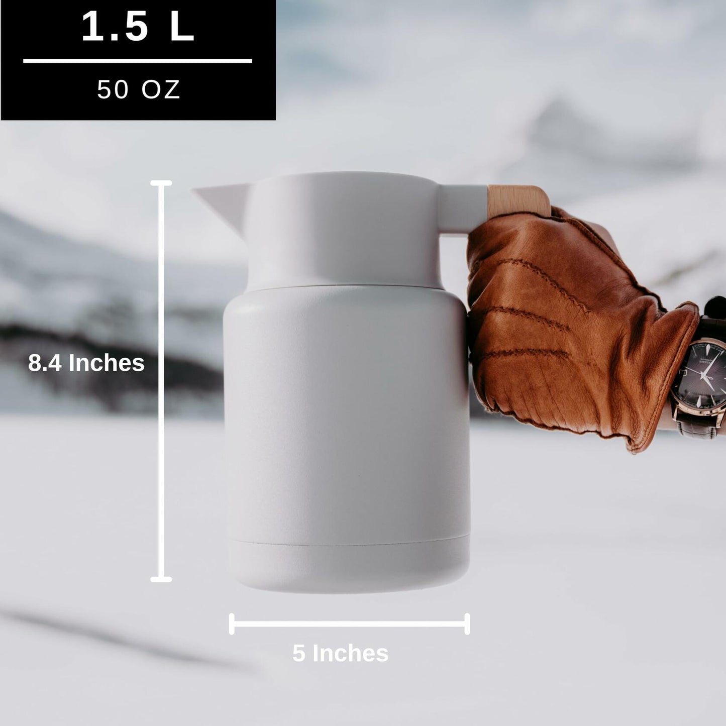 Hastings Collective Thermal Coffee Carafe 50oz Stainless Steel Gray