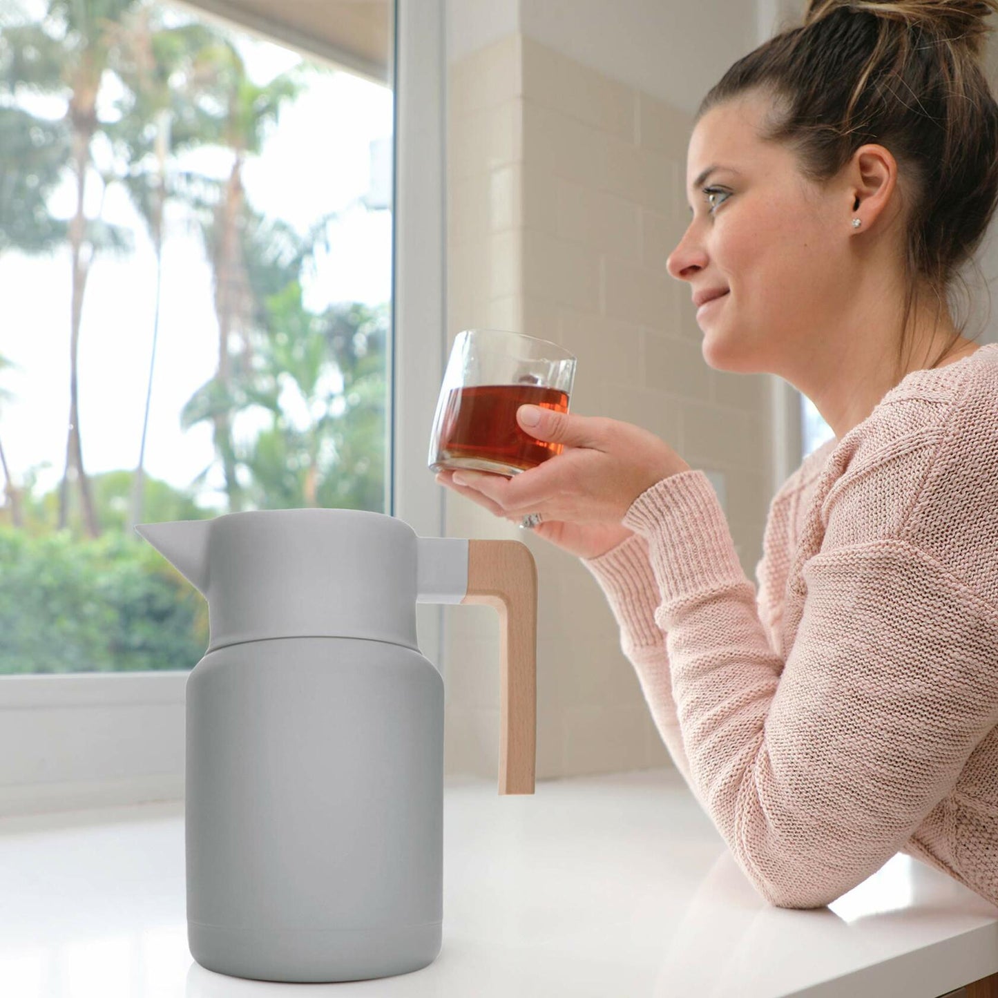 Hastings Collective Thermal Coffee Carafe 50oz Stainless Steel Gray