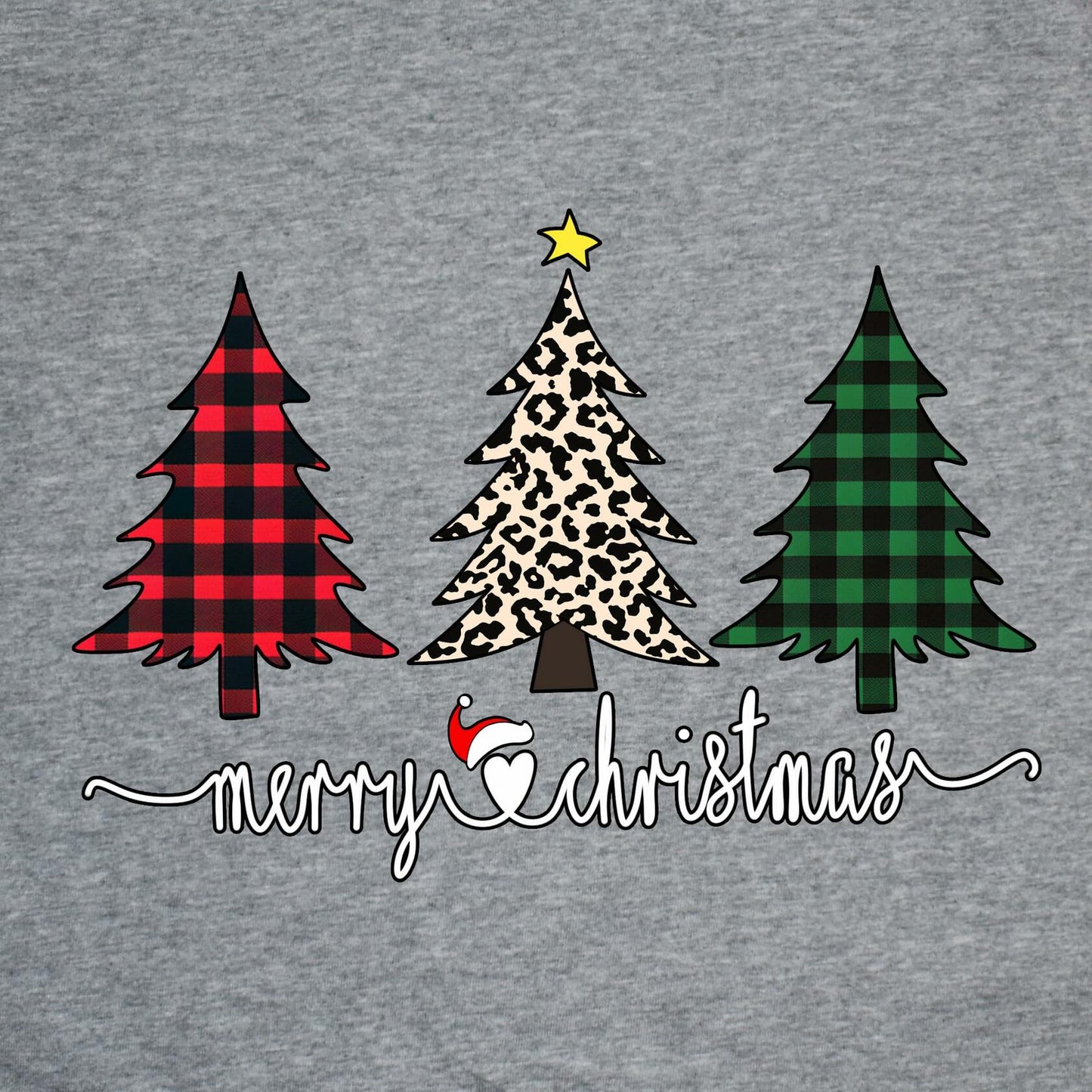 ADIAOA Women's Christmas Color-Block Botany Cartoon Shirt GreenTree Size M