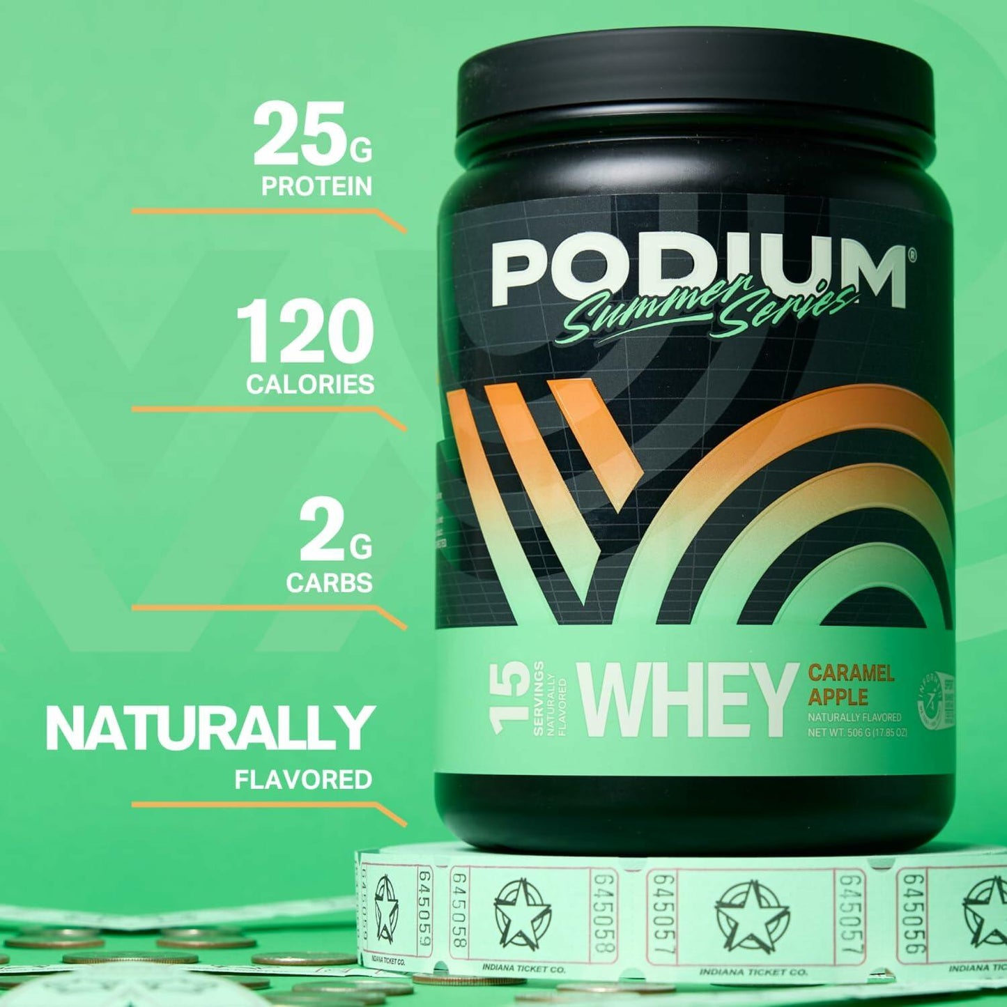 Podium Nutrition Whey Protein Powder Caramel Apple 1.2lb