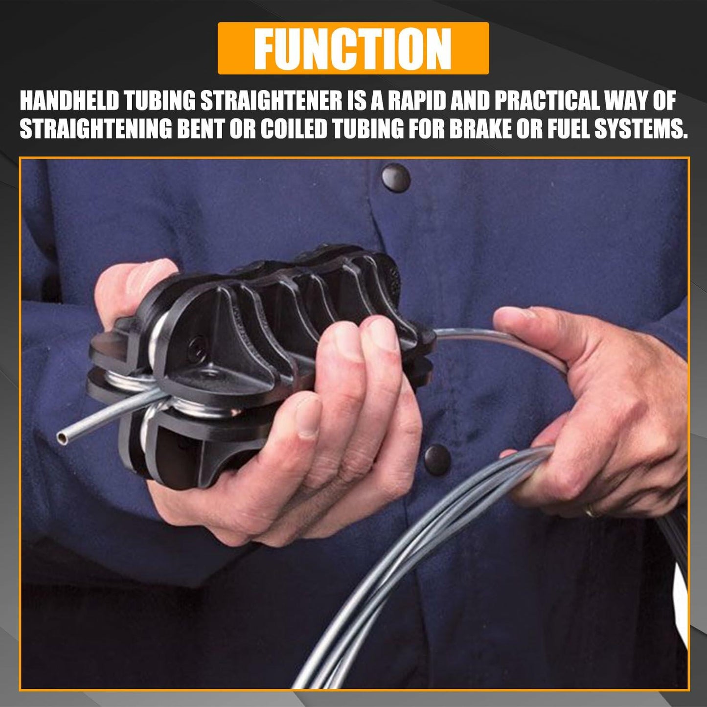 RANSOTO 3/16" Handheld Tubing Straightener Tool Copper Aluminum Steel