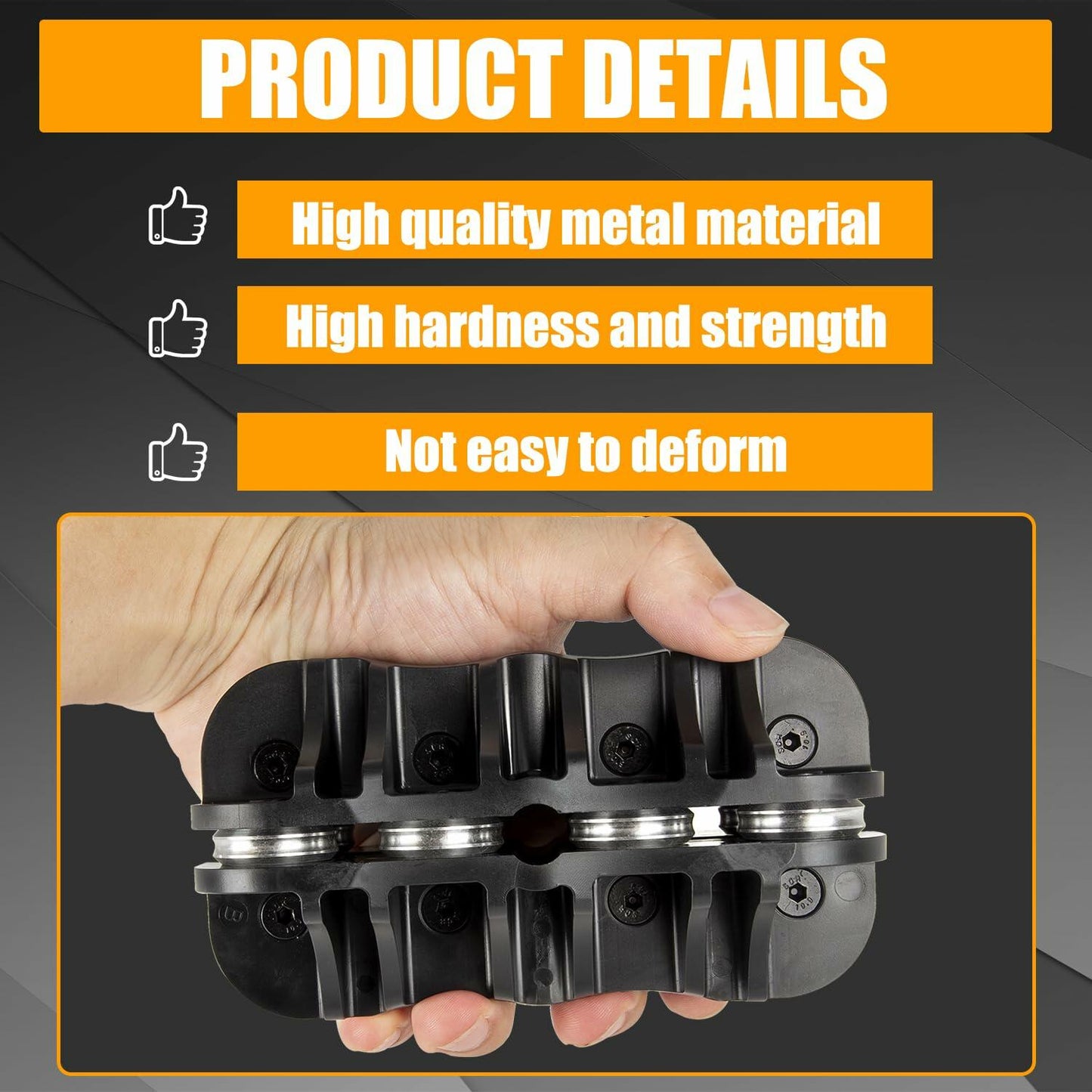 RANSOTO 3/16" Handheld Tubing Straightener Tool Copper Aluminum Steel