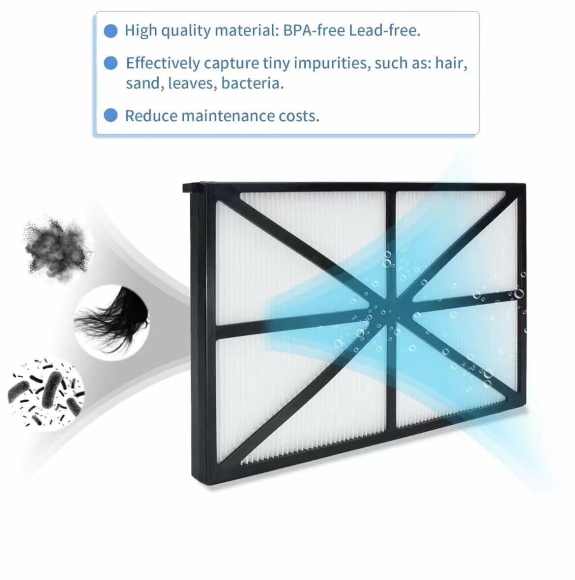 Tingf 2-Piece Pool Filter RCX70101PAK2 for TigerShark SharkVac AquaVac