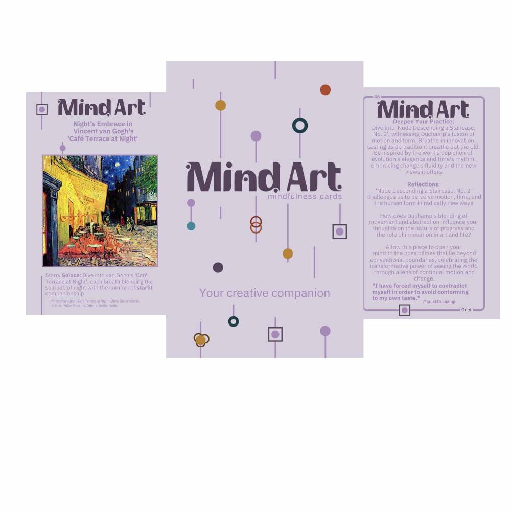 MindArt Anxiety Flashcards Stress Relief Emotional Wellness Therapy Cards