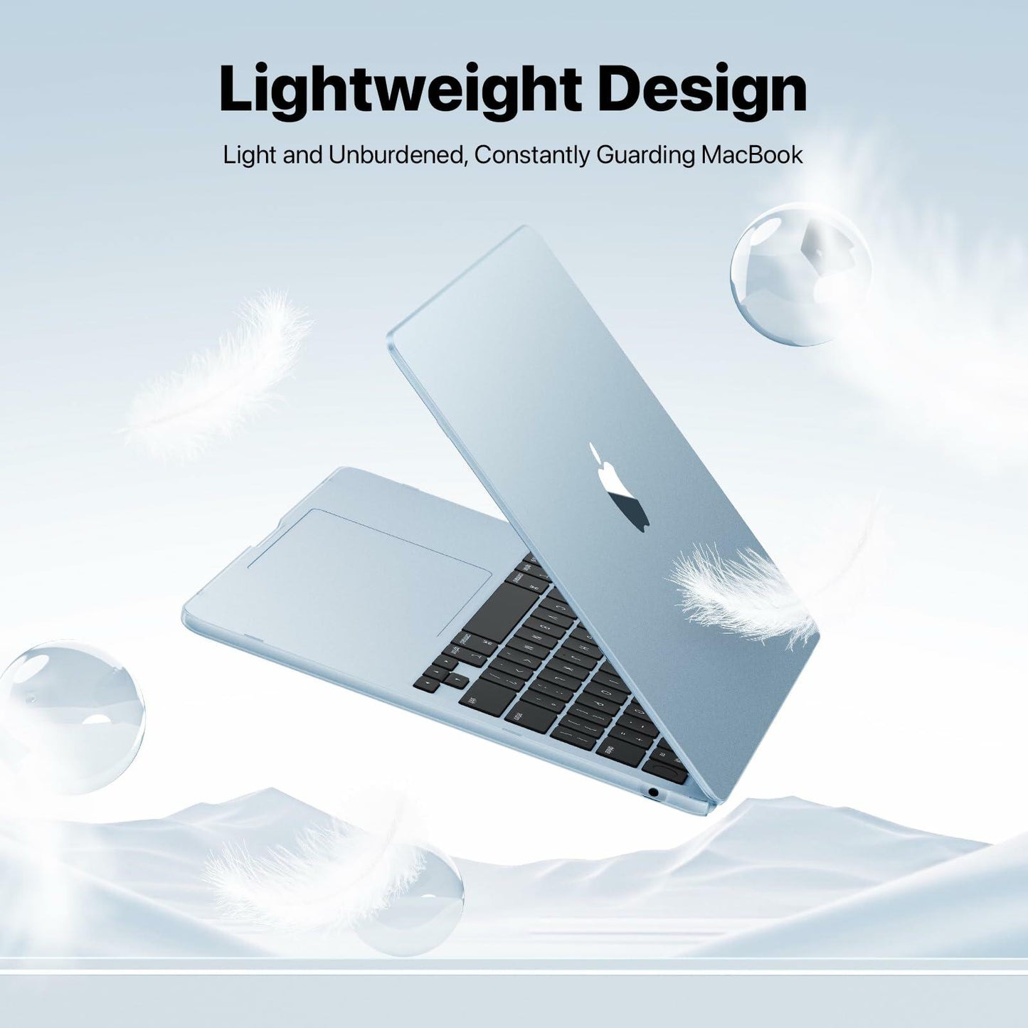 Macaset MacBook Air 13.6 inch Hard Shell Case Slim Armor Matte Turquoise