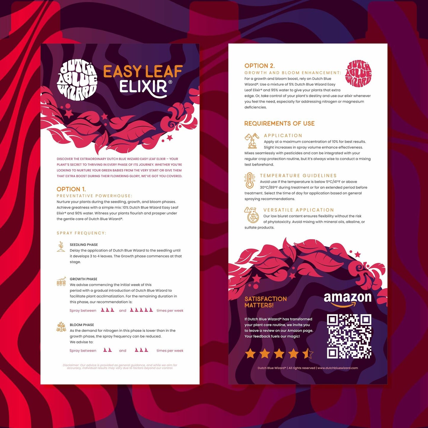 Dutch Blue Wizard Easy Leaf Elixir Plant Food Hydroponics Liquid Nutrient