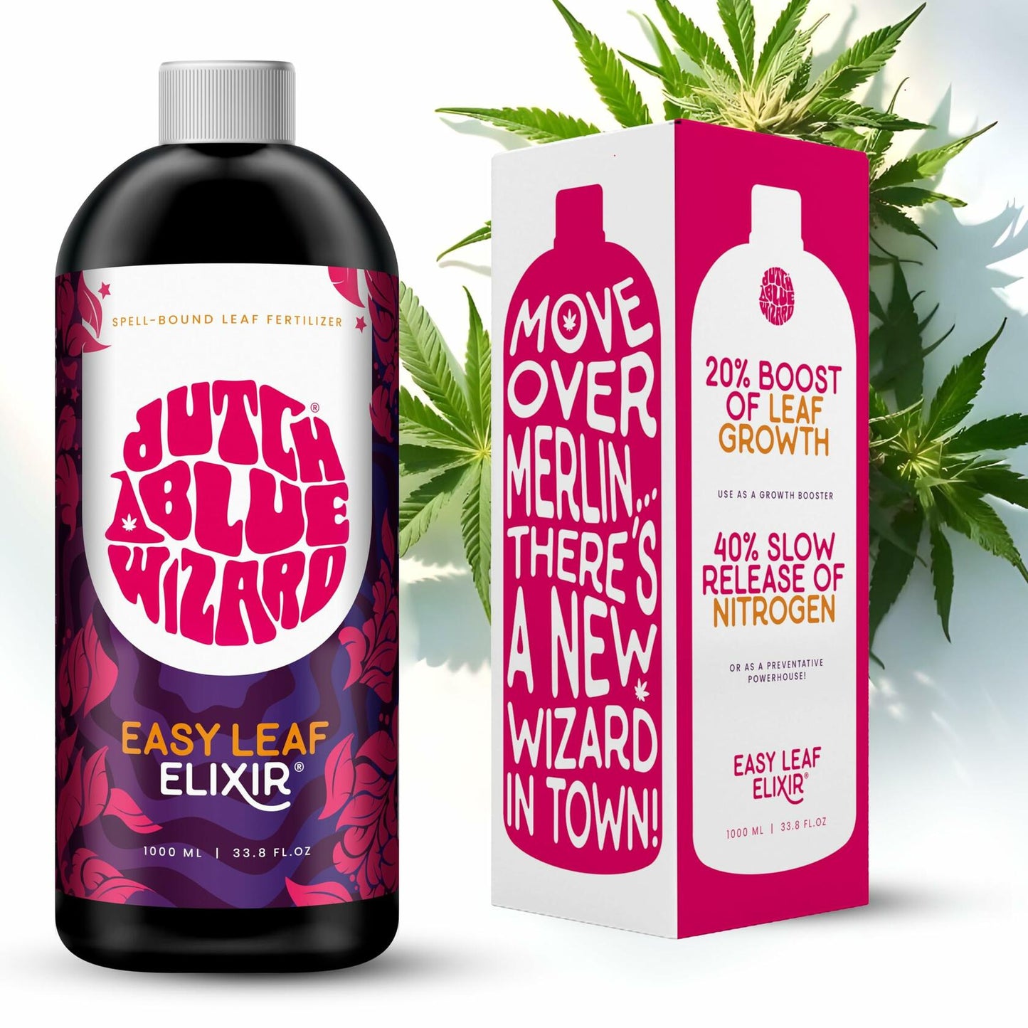 Dutch Blue Wizard Easy Leaf Elixir Plant Food Hydroponics Liquid Nutrient