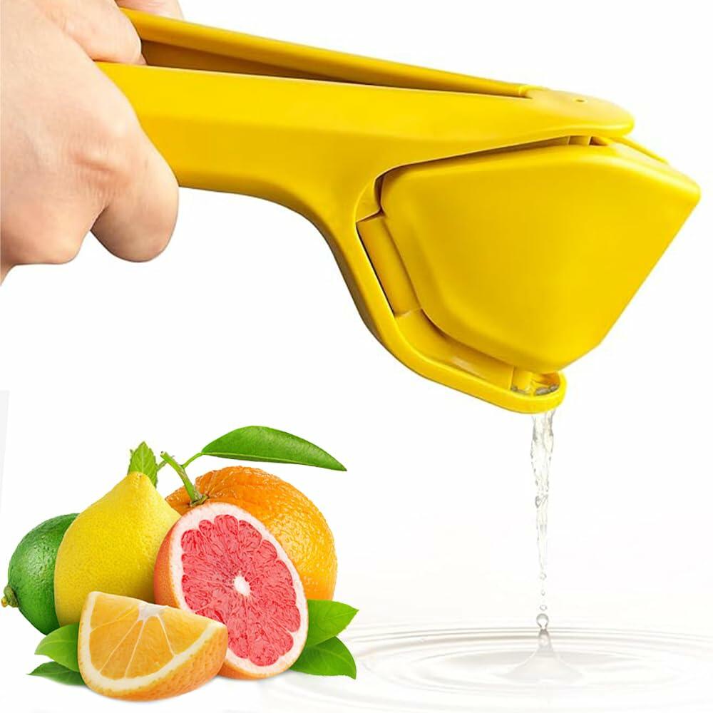 Iosjeude Lemon Squeezer Manual Citrus Juicer Foldable Yellow Plastic 1 Pc