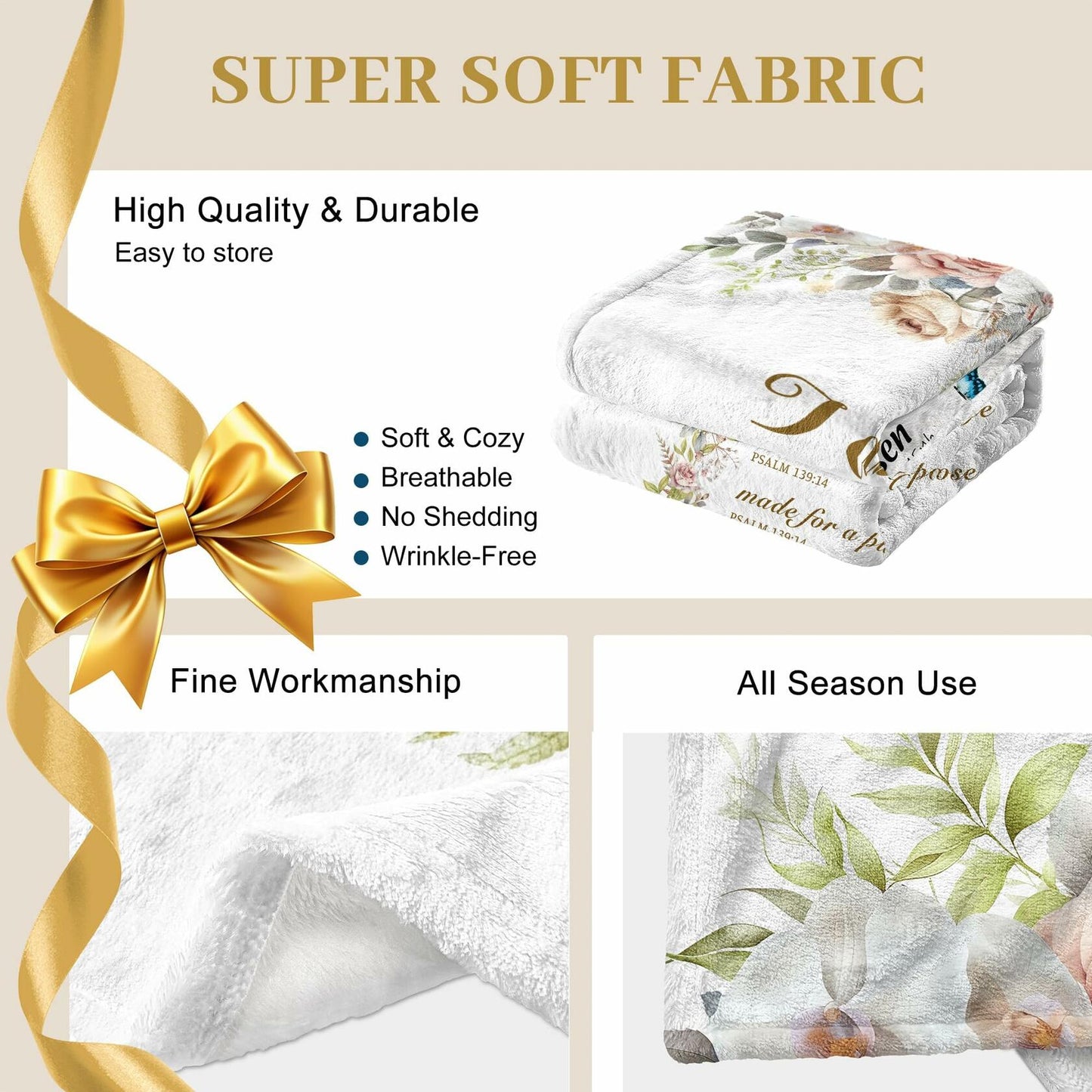 Ekpvgit Christian Gifts Blanket I Am A Child of God 60x80