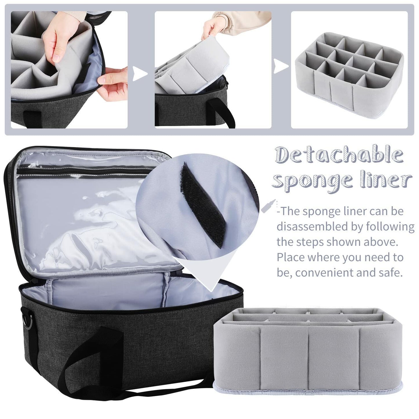 Yumt Acrylic Paint Brush & Bottle Organizer 7 Tier Clear Storage Display