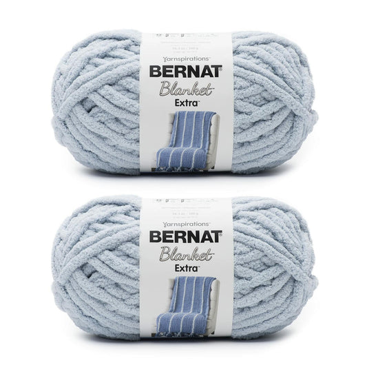 Bernat Blanket Extra Softened Blue Yarn 2-Pack 300g Jumbo 7 97 Yards Crochet
