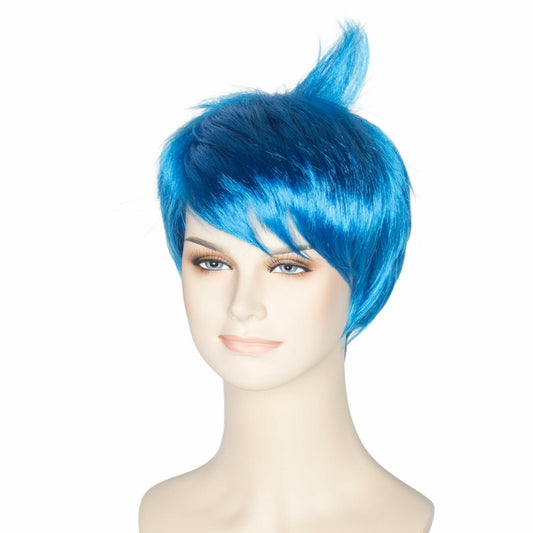 Yan Dream Women Short Straight Blue Pixie Cut Anime Cosplay Wig
