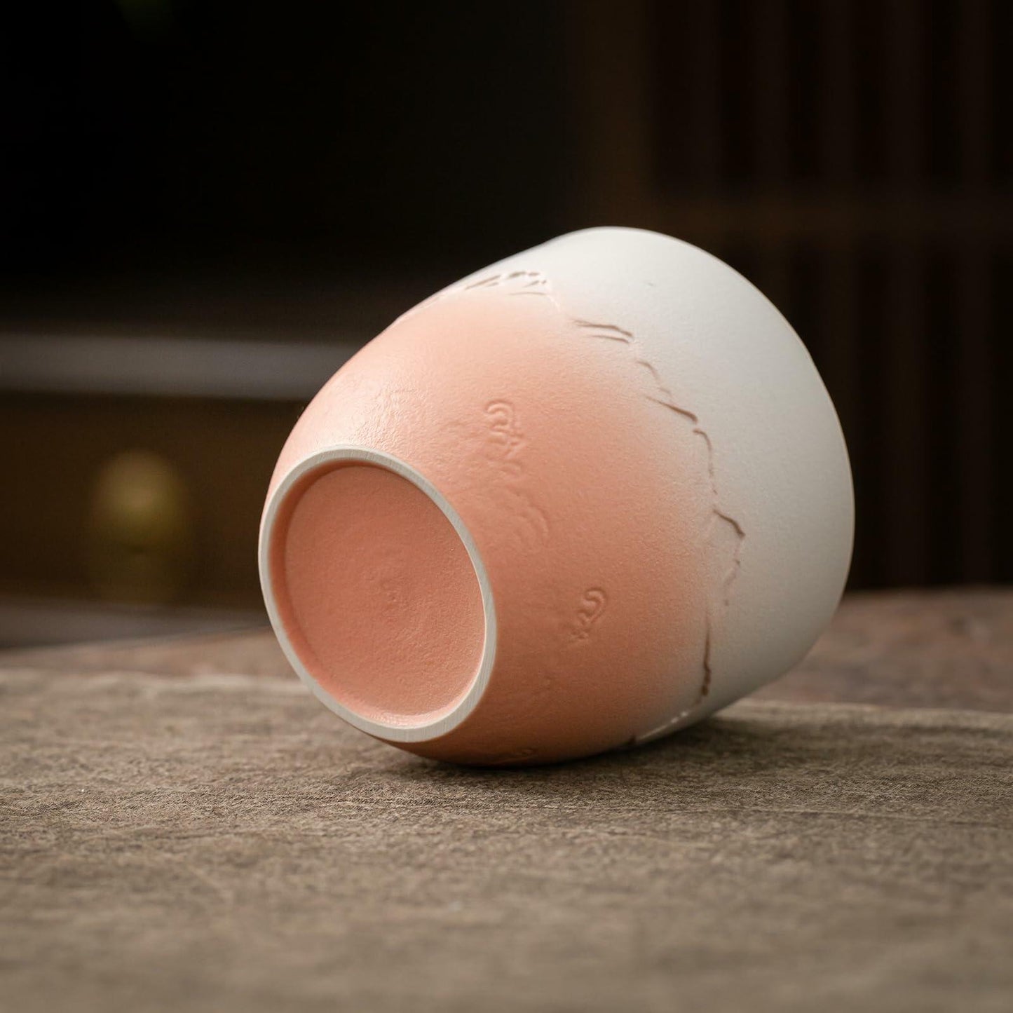 TEANAGOO Japanese Tea Cup 5.6oz Gradient Pink White 4 Pcs Box