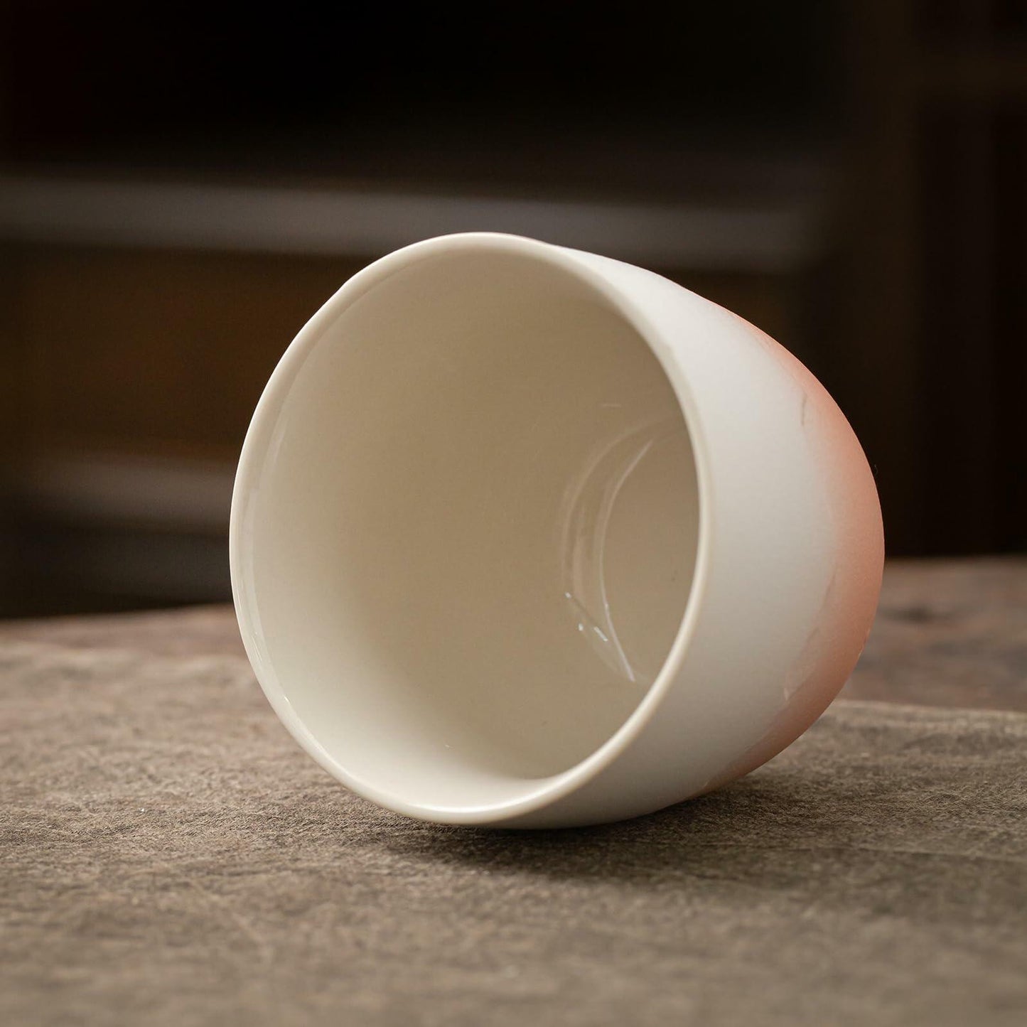 TEANAGOO Japanese Tea Cup 5.6oz Gradient Pink White 4 Pcs Box