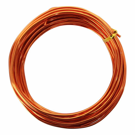 Chudeng Orange Aluminum Craft Wire 10 Gauge 2.5mm 32.8ft Sculpting Wire