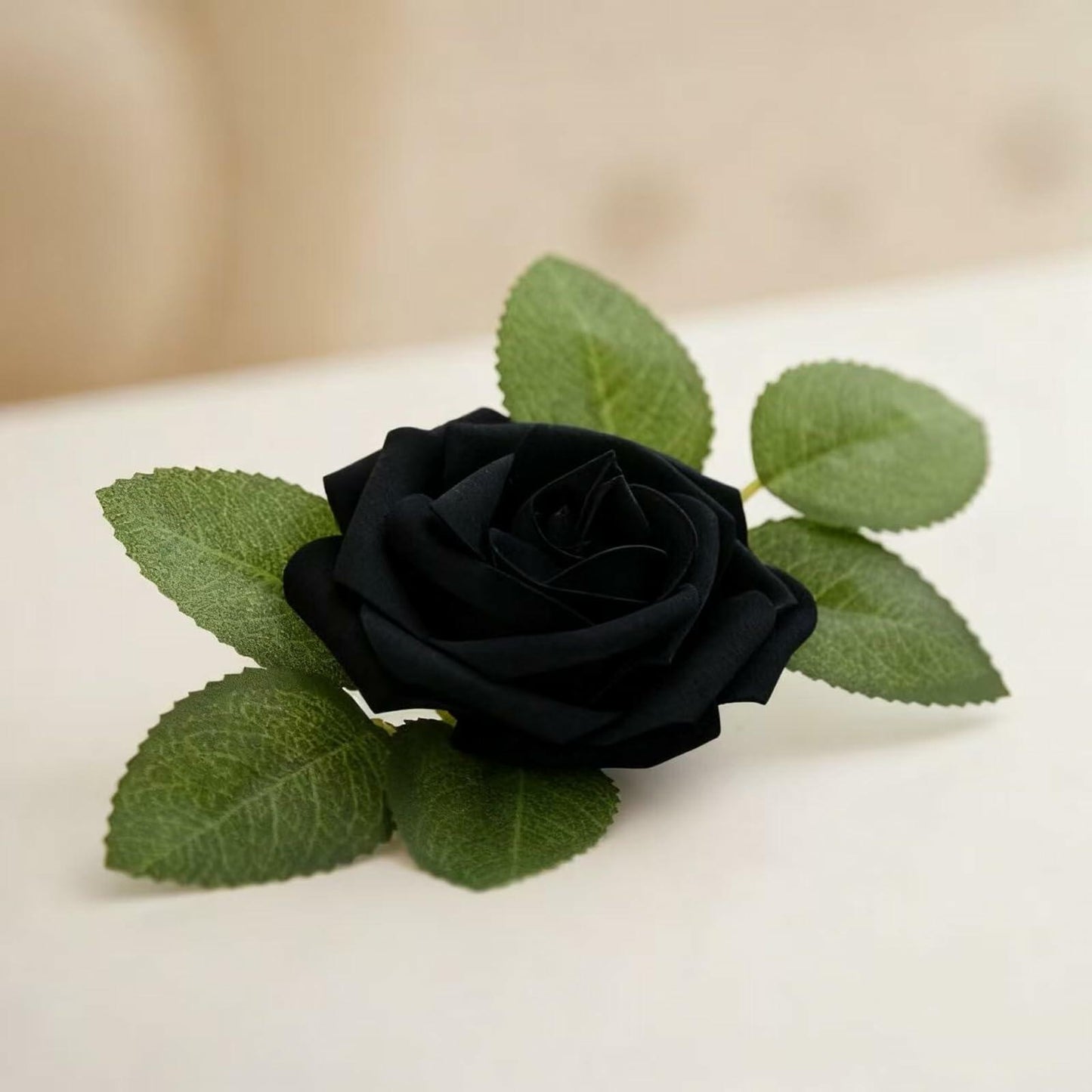 Yaqulen 60Pcs Artificial Foam Rose Flowers with Stems Red for Decorations