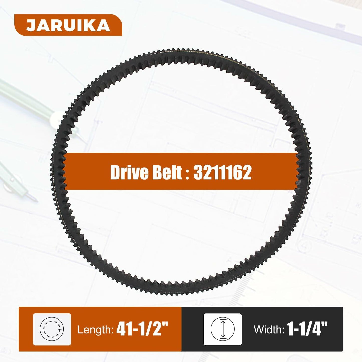 Jaruika 3211162 24G4022 Drive Belt Black Nylon for Polaris Ranger 500 RZR 800