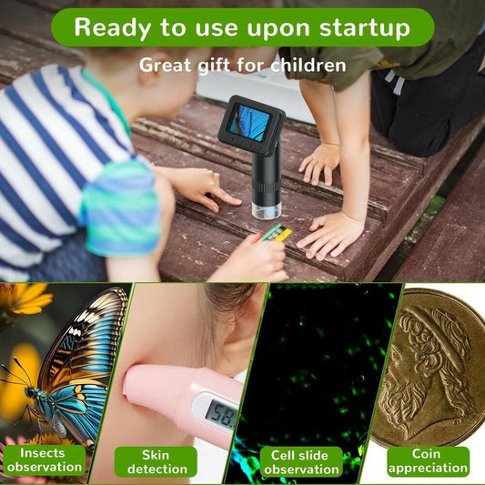 Unbranded 1080P Digital Video Microscope 50X-1000X 2 Inch IPS Screen