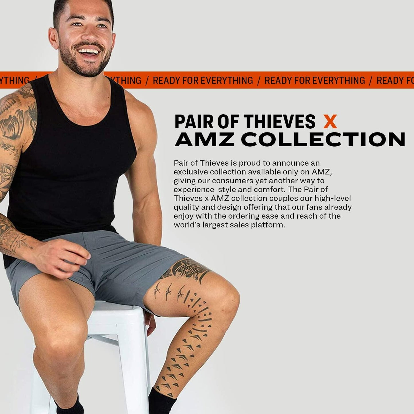 Pair of Thieves Men's 3 Pack Super Soft Tank Top White Black Grey Size M