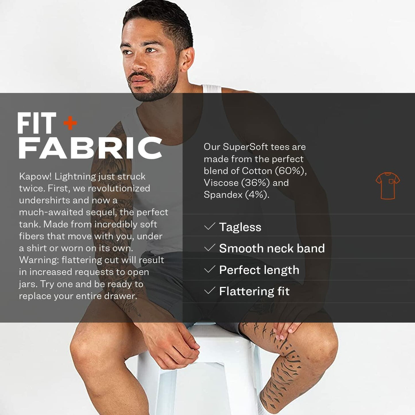 Pair of Thieves Men's 3 Pack Super Soft Tank Top White Black Grey Size M